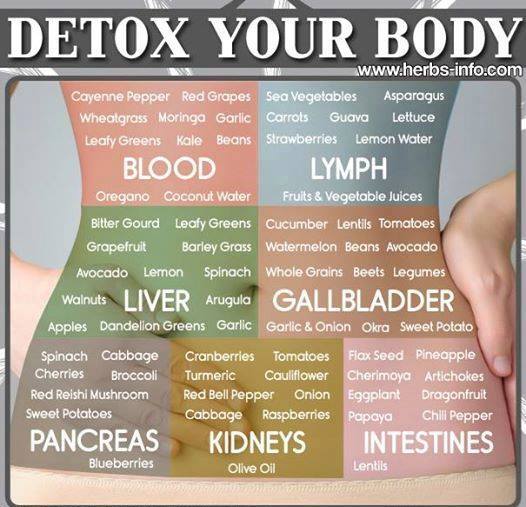 Detox your body - through each organ