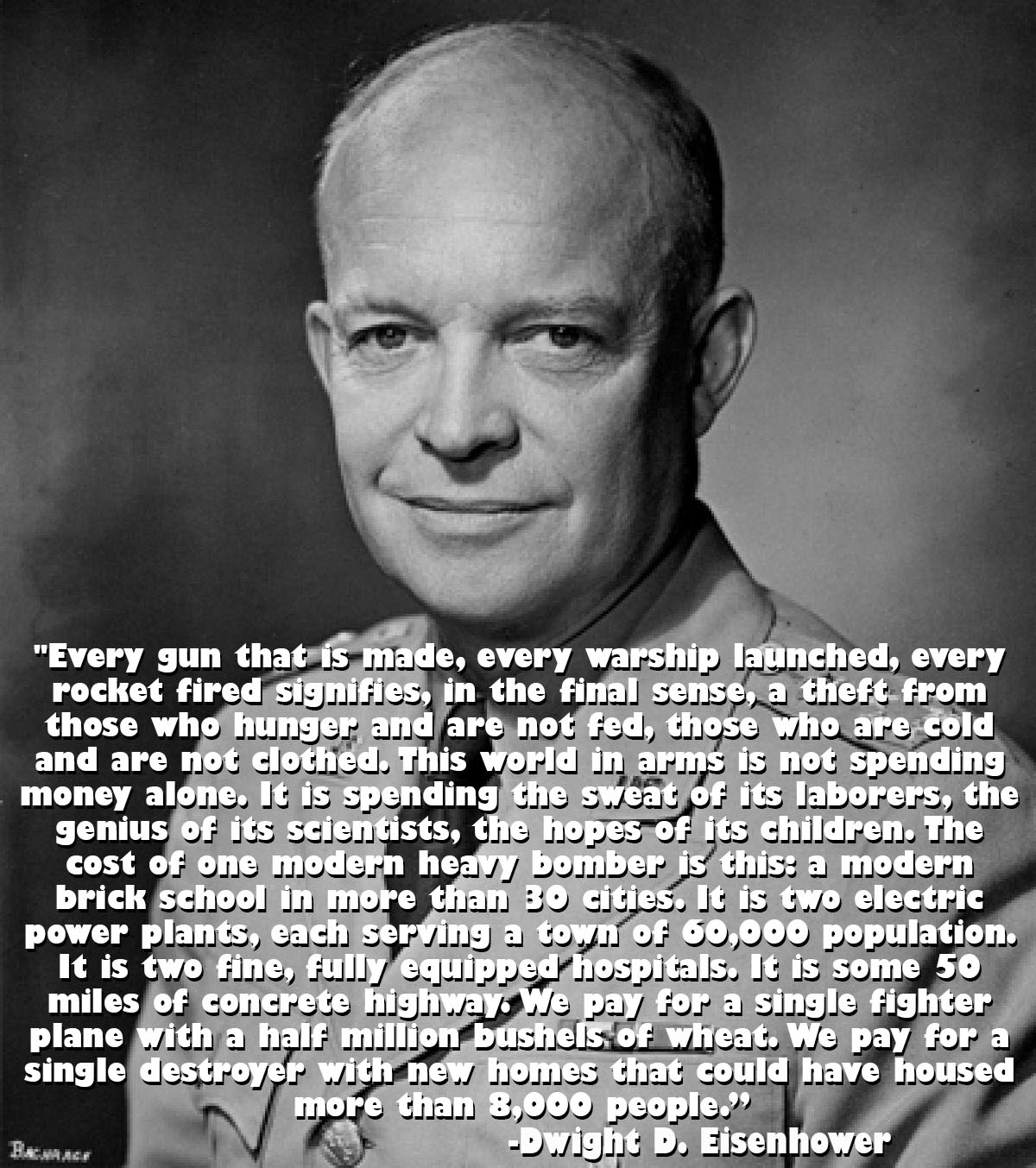 President Eisenhower warned against his frankenstein MIC